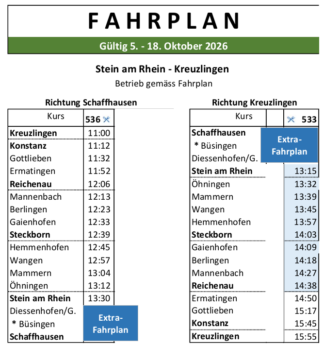 261005_1018_NW_Fahrplan_Richtung_SH_und_Xlg_URh