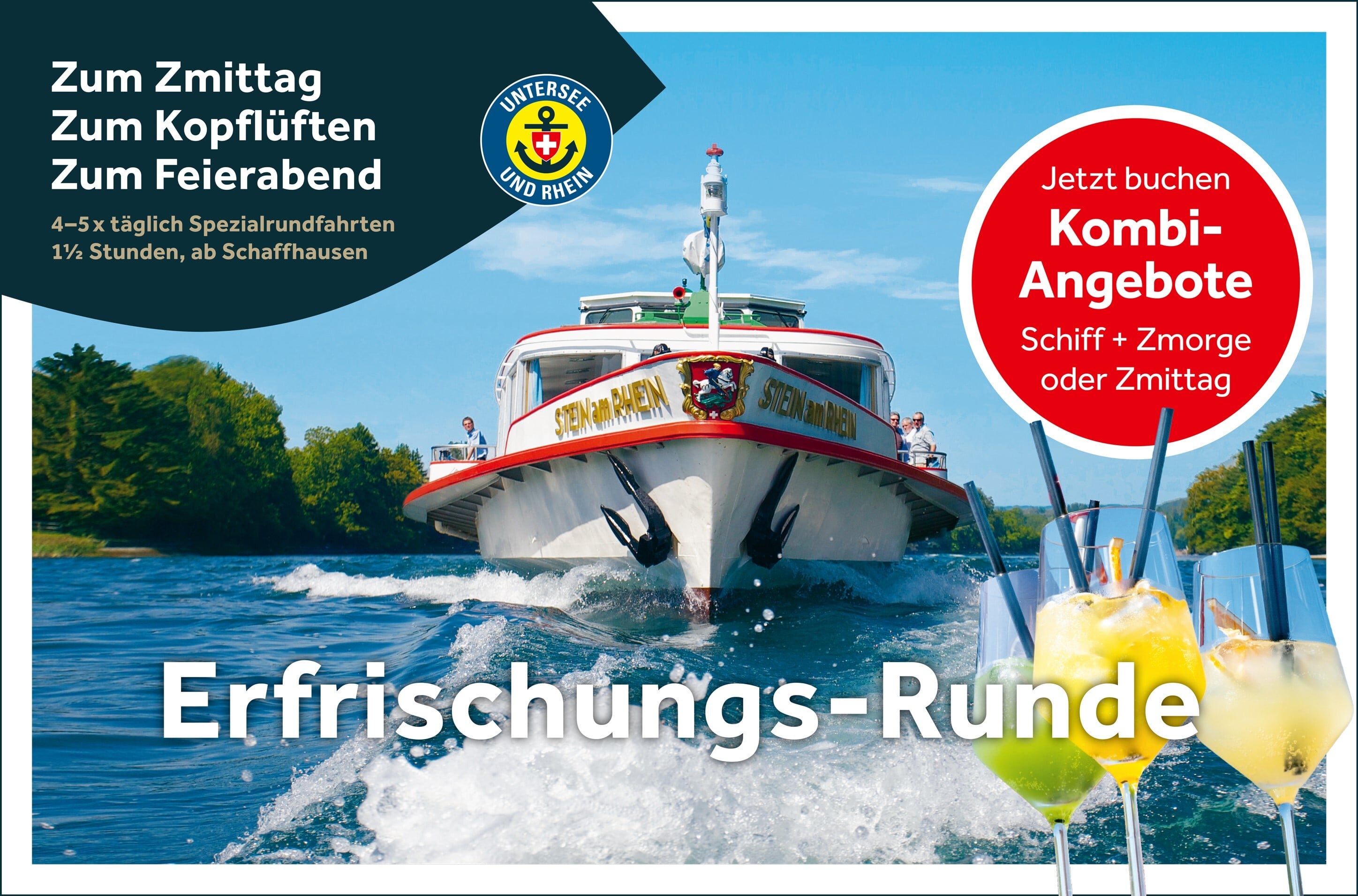 Kombi-Angebote auf dem Rhein
